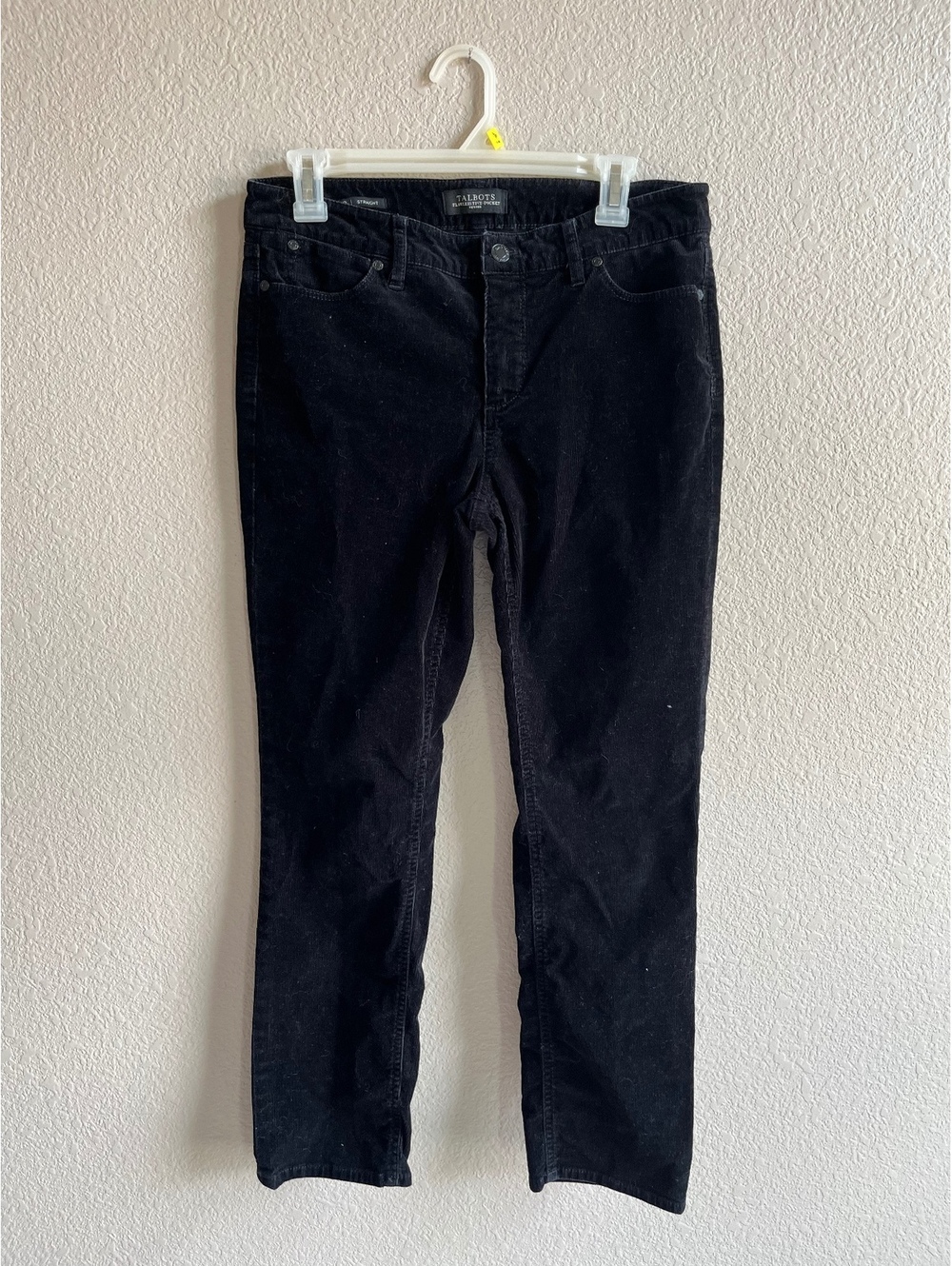 Black Talbots corduroy pants petites size 8